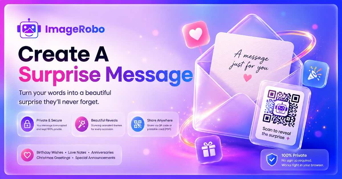 Create A Surprise Message | Unique Birthday Wishes, Love Notes & QR ...