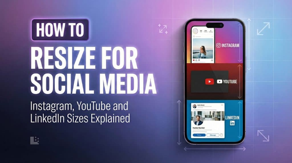 Cover image for "How to Resize Images for Instagram, YouTube and LinkedIn"