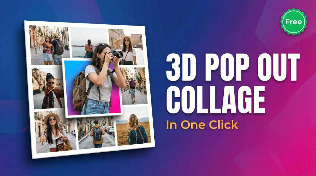 How to Create a 3D Pop Out Collage in One Click | ImageRobo